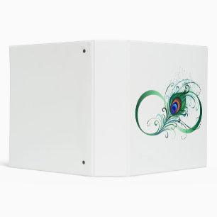 Infinity Symbol with Peacock Feather Binder