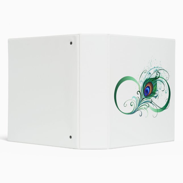 Infinity Symbol with Peacock Feather Binder (Background)