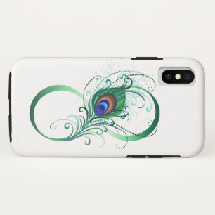 Infinity Symbol with Peacock Feather Case-Mate iPhone Case