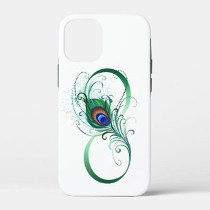 Infinity Symbol with Peacock Feather iPhone 12 Mini Case