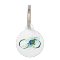 Infinity Symbol with Peacock Feather