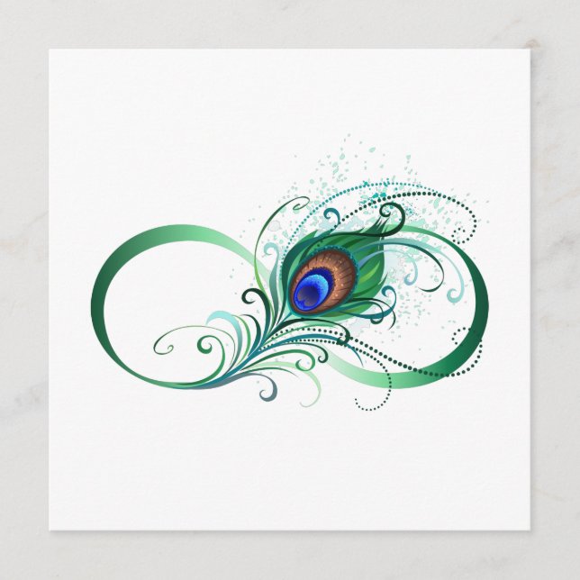 Infinity Symbol with Peacock Feather Program (Front)