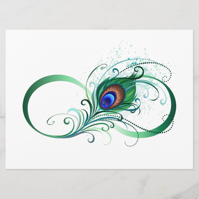 Infinity Symbol with Peacock Feather Program (Front)