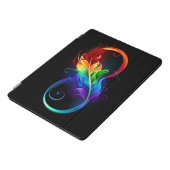 Infinity Symbol with Rainbow Feather iPad Pro Cover (Side)