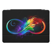 Infinity Symbol with Rainbow Feather iPad Pro Cover (Horizontal)