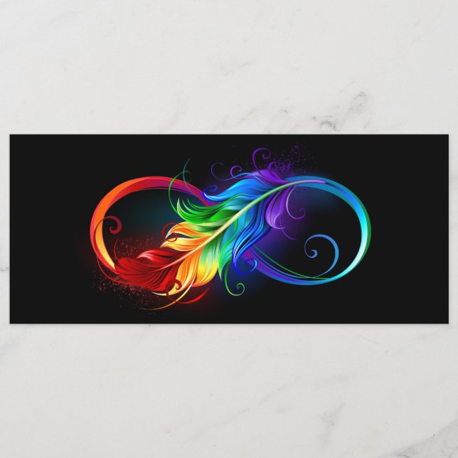 Infinity Symbol with Rainbow Feather Program (Front)