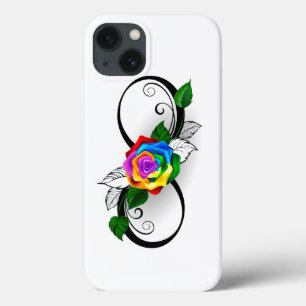 Infinity Symbol with Rainbow Rose iPhone 13 Case