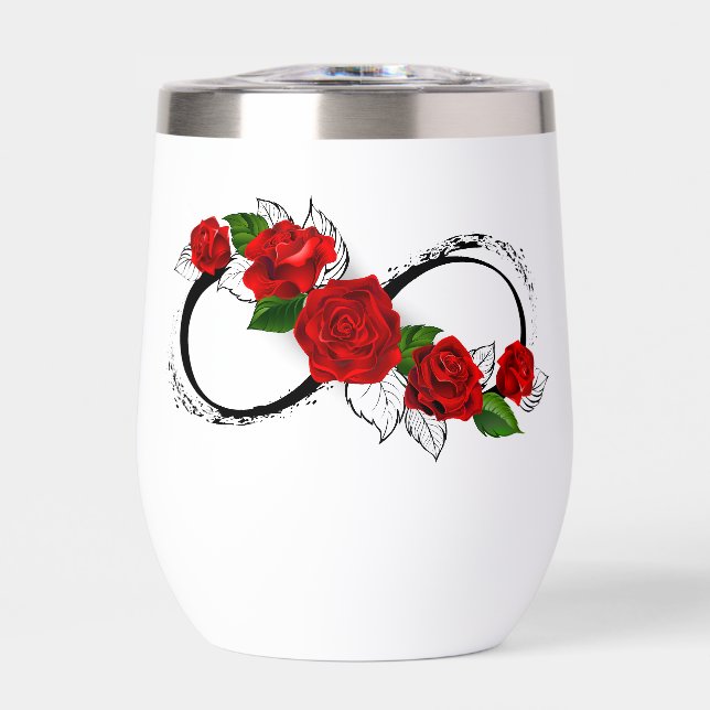 Infinity Symbol with Red Roses (Front)
