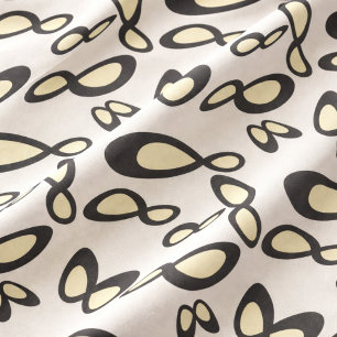 Infinity Symbol - Yellow,Black, Off-white Fabric