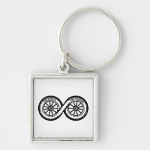 Infinity Two Wheels Freedom Keychain