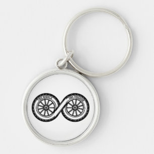 Infinity Two Wheels Freedom Keychain