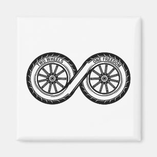 Infinity Two Wheels Freedom Magnet