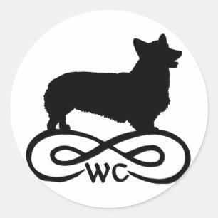 Infinity Welsh Corgi Classic Round Sticker