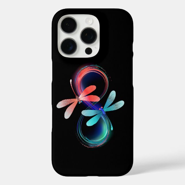 Infinity with glowing dragonflies Case-Mate iPhone case (Back)