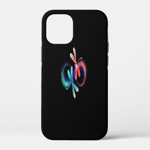 Infinity with glowing dragonflies iPhone 12 mini case