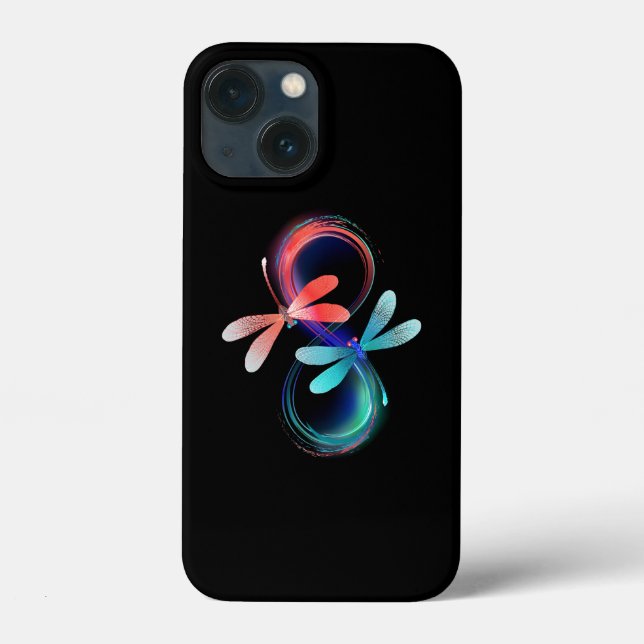 Infinity with glowing dragonflies Case-Mate iPhone case (Back)