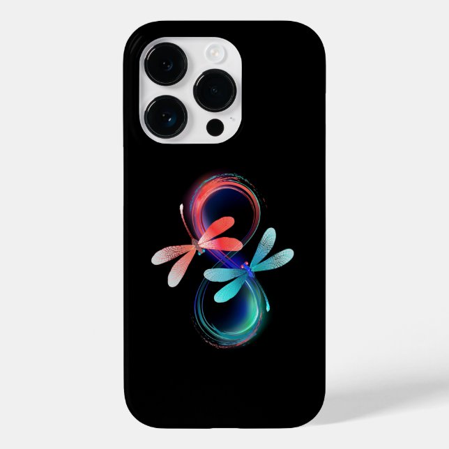 Infinity with glowing dragonflies Case-Mate iPhone case (Back)
