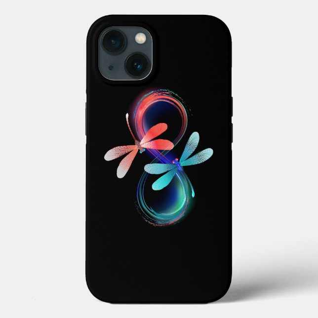 Infinity with glowing dragonflies Case-Mate iPhone case (Back)