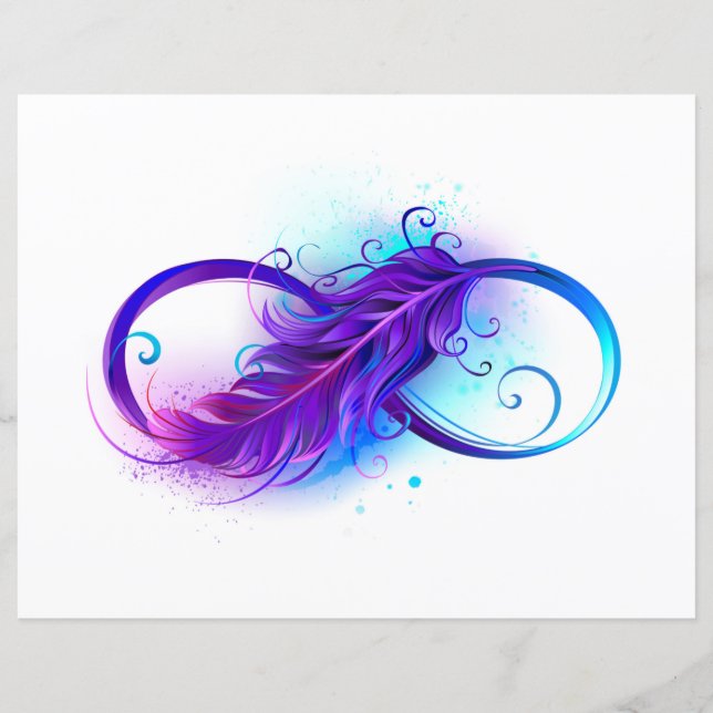 Infinity with Purple Feather (Front)