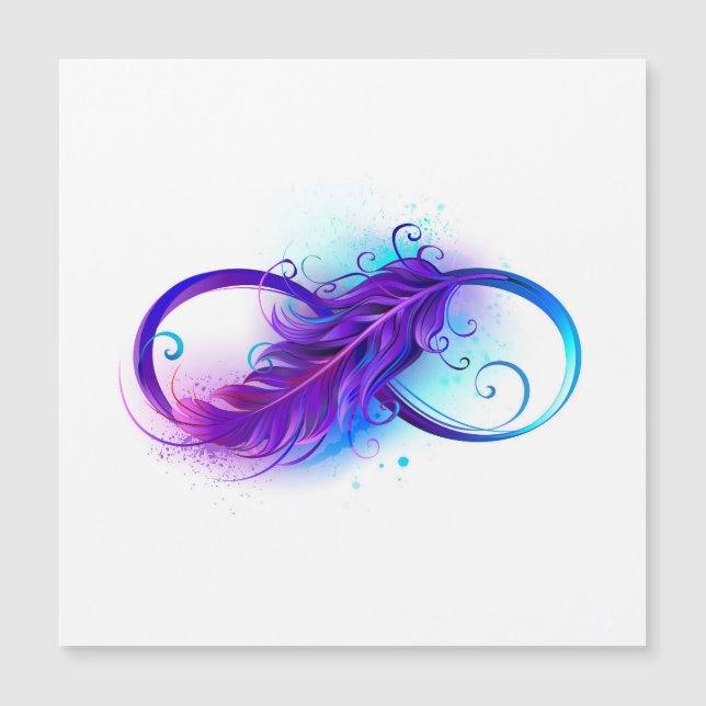 Infinity with Purple Feather (Front)