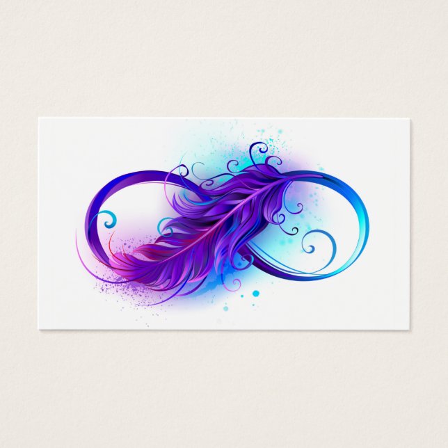 Infinity with Purple Feather (Front)