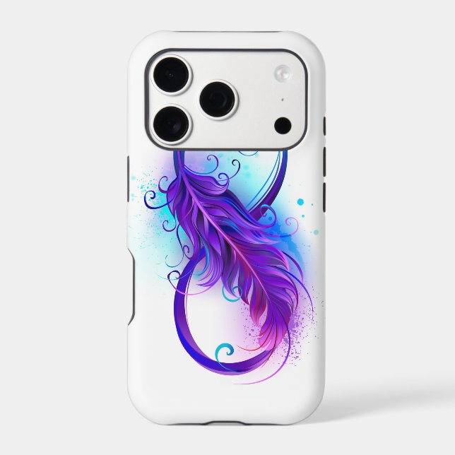 Infinity with Purple Feather (Back)