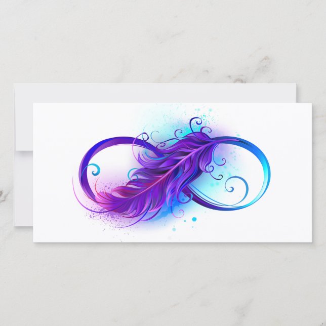 Infinity with Purple Feather (Front)