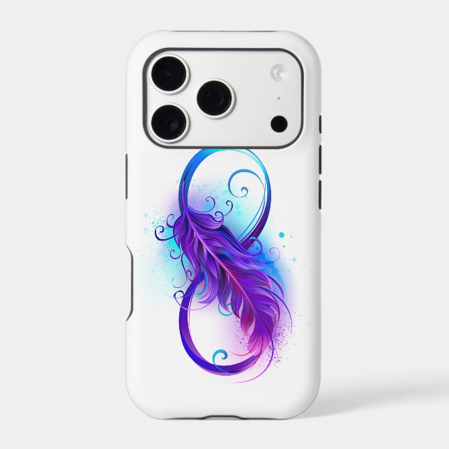Infinity with Purple Feather (Back)