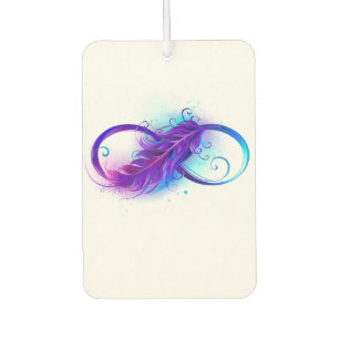 Infinity with Purple Feather Air Freshener