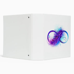Infinity with Purple Feather Binder