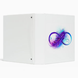 Infinity with Purple Feather Binder