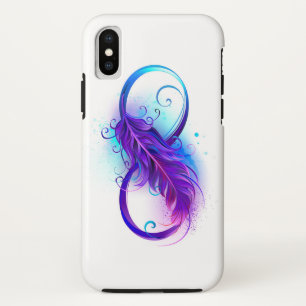 Infinity with Purple Feather Case-Mate iPhone Case