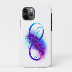 Infinity with Purple Feather iPhone 11 Pro Case