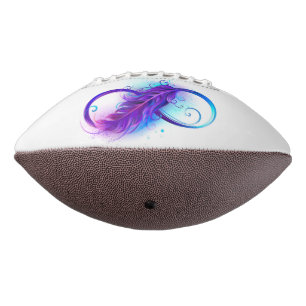 Infinity with Purple Feather Football