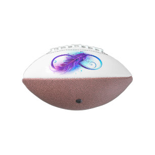 Infinity with Purple Feather Football