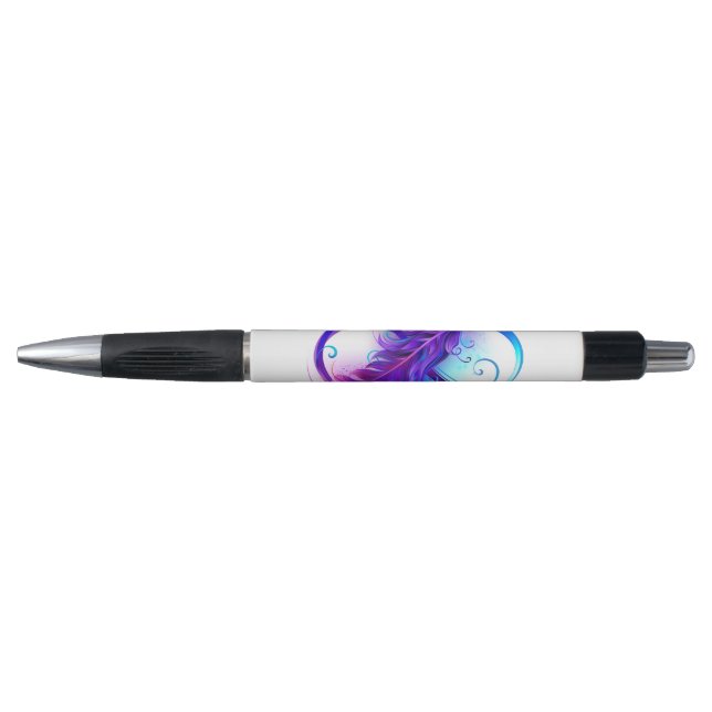 Infinity with Purple Feather Pen (Front)