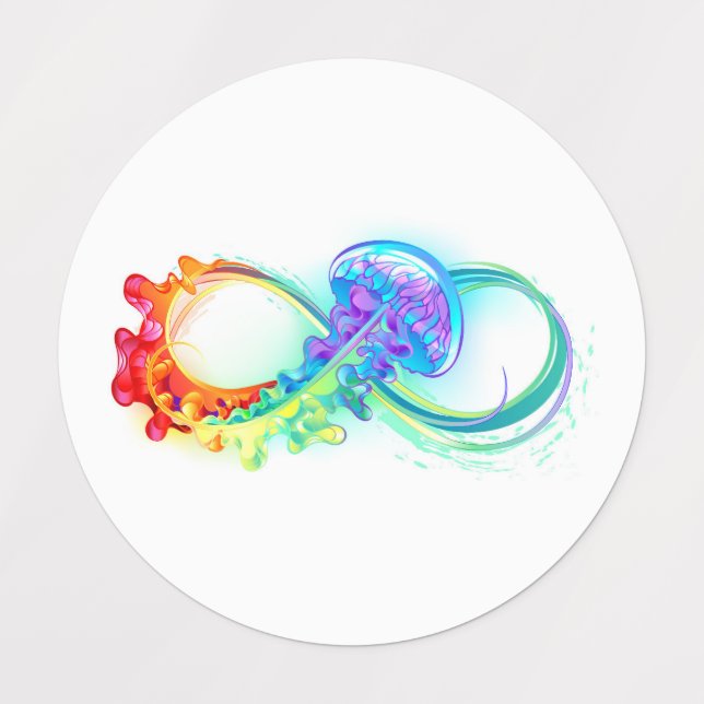 Infinity with Rainbow Jellyfish (Design 1)