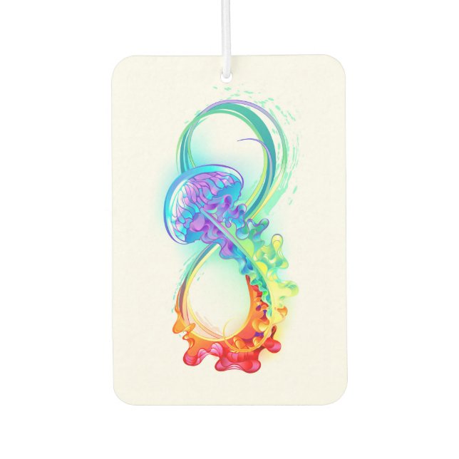 Infinity with Rainbow Jellyfish Air Freshener (Front)