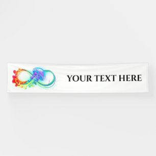 Infinity with Rainbow Jellyfish Banner