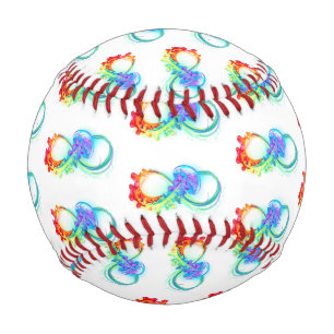 Infinity with Rainbow Jellyfish Baseball