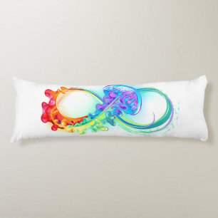 Infinity with Rainbow Jellyfish Body Pillow