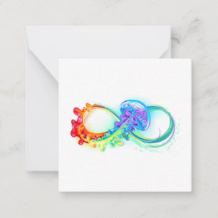 Infinity with Rainbow Jellyfish Card