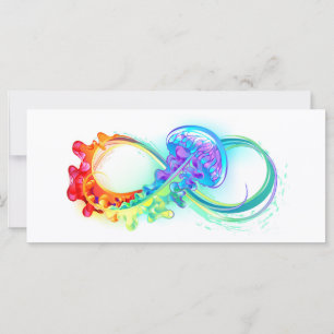 Infinity with Rainbow Jellyfish Card