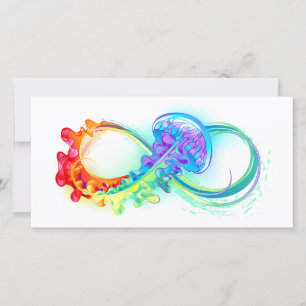 Infinity with Rainbow Jellyfish Card