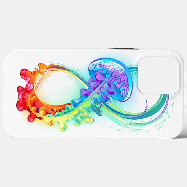Infinity with Rainbow Jellyfish Case-Mate iPhone Case (Back (Horizontal))