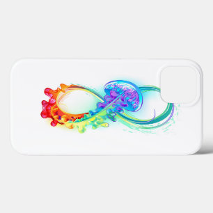 Infinity with Rainbow Jellyfish iPhone 13 Case