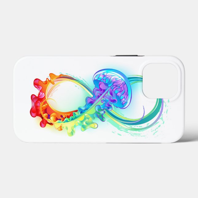Infinity with Rainbow Jellyfish Case-Mate iPhone Case (Back (Horizontal))