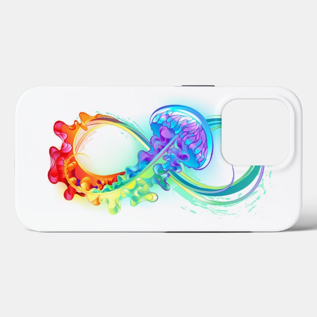 Infinity with Rainbow Jellyfish Case-Mate iPhone Case (Back (Horizontal))
