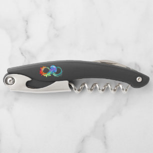 Infinity with Rainbow Jellyfish Corkscrew