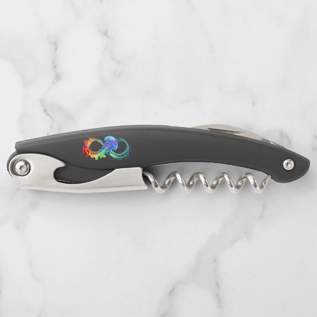 Infinity with Rainbow Jellyfish Corkscrew (Front)
